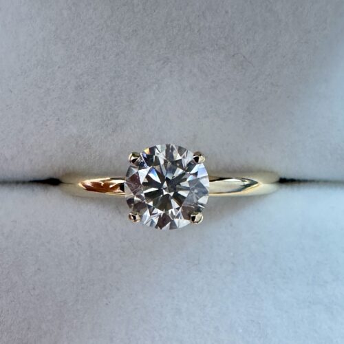 Exclusieve 14k Gouden Diamanten Ring - 1.01 Karaat Briljant (VS2 / H)