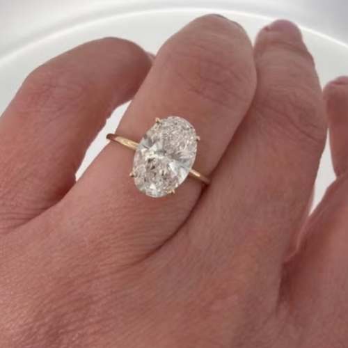 Ovaal lab-grown diamant